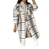 Crème Plaid Woolen Coat