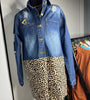 Cheetah & Jean jacket 2XL